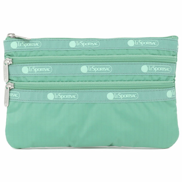 쥹ݡȥå ݡ ǥ LeSportsac 7158 3 ZIP COSMETIC R180 SAGE GREEN