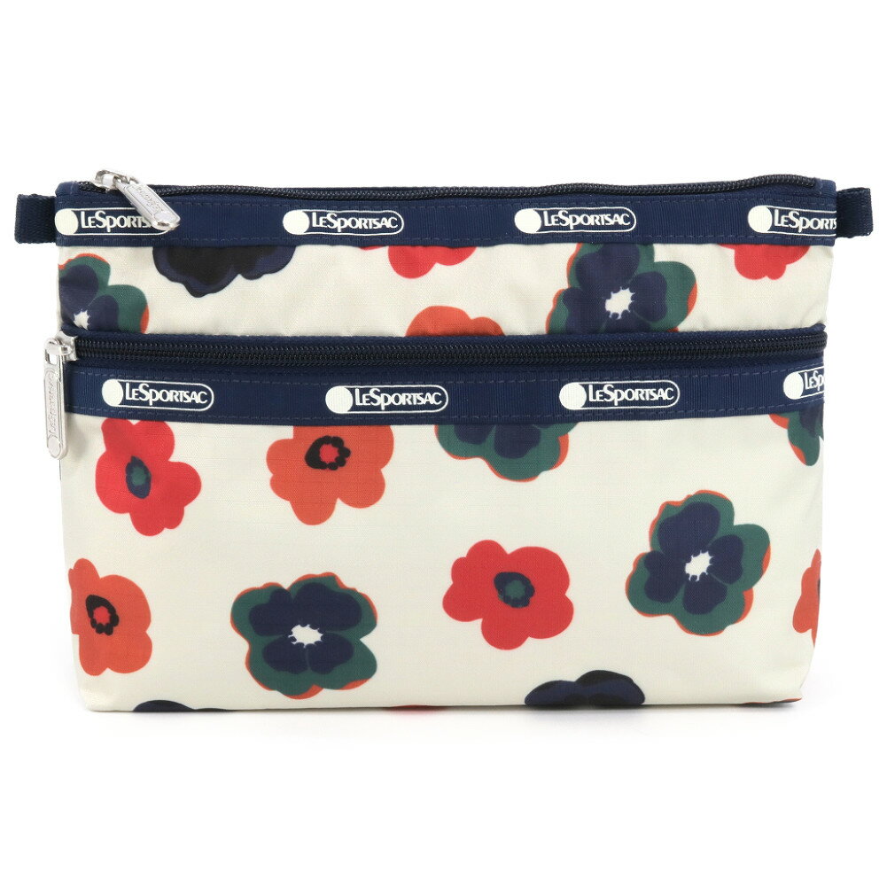 LeSportsac レスポートサック ポーチ 7105 COSMETIC CLUTCH HB75 RETRO IVORY FLORALのサムネイル