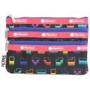 LeSportsac レスポートサック ポーチ 7158 3 ZIP COSMETIC LC58 TETRIS FALLING BLOCKS/PNK