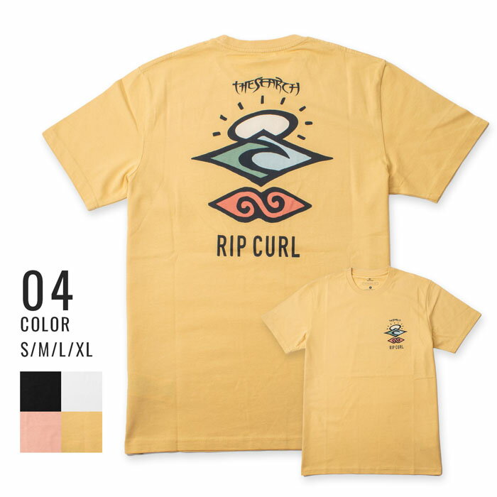  リップカール Tシャツ 半袖 オーガニックコットン サーフロゴ Rip Curl SEARCH ICON TEE 4色展開 (CTESV9)