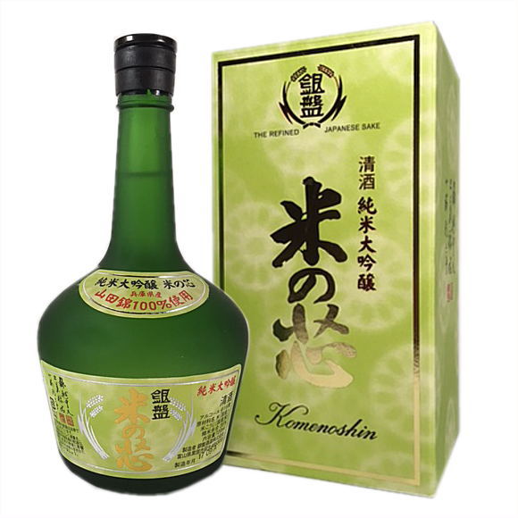 ・銀盤　純米大吟醸　米の芯　720ml　（日本酒 地酒 酒 ギフト）父の日・お中元・お歳暮等の贈り物にもオススメ