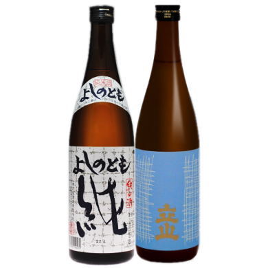 送料無料　立山 本醸造＆よしのとも 純 720ML2本セット（22）・・（日本酒 飲み比べ 贈り物 ギフト お土産 お誕生日 御祝い）