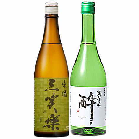 ・原酒（日本酒）ロックに最適（三笑楽原酒・満寿泉原酒酔）飲み比べ720ml2本セット（日本酒 地酒 ギフト セット 富山 北陸 お中元 お歳暮 父の日 母の日 父の日ギフト 母の日ギフト お誕生日 贈り物）