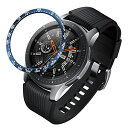 BaiHui Galaxy Watch ベゼルリング 46mm / Galaxy Gear S3 Frontier & Classic ベゼルリング ステンレススチールベゼルリング保護カバー Galaxy Watchアクセサリー用 ブルー