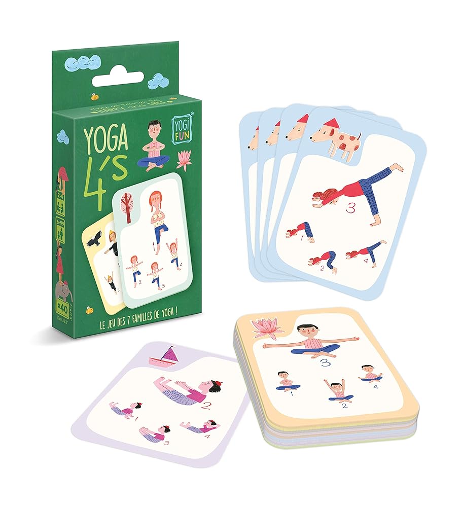 商品情報 商品の説明 説明YOGi FUN YOGA 4sはクラシックなカードゲーム「Go Fish/Happy Family」に基づき、同じセットのカード4枚を集めています。 各セットにはヨガポーズのバリエーションがあります。 たとえば、ツリーポーズセットは、手、両手、祈りの位置 (ナマステ) 、手、もう一方の脚にポーズを表示します。 4枚のカードセットを集めると、自分または他のプレーヤーを選択すると、セットに表示されたシーケンスが実行されます。 ゲームの最後に、プレーヤーは特別な方法でコラボレーションします。 すべてのYOGi FUNゲームと同様に - 勝利は一緒に事業を行い、幸せなエンドのために各プレーヤーが必要であることを覚えておくことです。 利点 ヨガの練習、集中力、集中力、戦略的かつ重要な思考と協力的な遊びを発達する健康と教育ゲーム。内容には、ヨガの知識を深める芸術的なイラストが40枚のカードと、6言語の指導が入っています。 主な仕様 集中力と集中力を向上 - 遊びは子供の成長と学習を助ける魔法の方法です。 これらのカードは、お子様の体格、集中力、記憶、身体的幸福を発達させるためにデザインされています。 戦略的かつ重要な思考を発達 - これらの教育的なヨギカードは、子供たちが重要かつ戦略的に考える方法を学ぶための楽しい方法です。 ルールが少なく、より楽しい - これらのヨガカードは、楽しい家族のゲームで、子供たちのヨガポーズを楽しく教えます。 他の子供用のヨガカードとは異なり、ルールはシンプルで覚えやすいです。 クラシックカードゲームに楽しく教育的なひねり - 当社のヨガカードをあなたのゲームに加え、クラシックなカードゲームのヨガの楽しいバージョンをお楽しみください - Go Fish and Happy Families。 Pjパーティー、ピクニック、旅行などに最適 - このヨガカードゲームは、自宅でも公園でも、友人や家族と遊ぶ楽しいゲームです。 創造的でダイナミックな方法で体を動かし、新しいポーズを学び、楽しいソーシャルアクティビティを働かせましょう。