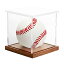LuxRound 野球ディスプレイケース サイン入り野球ディスプレイホルダー UV保護 クリアプラスチック 野球ボックス 記念品 野球スタンドチューブ 公式サイズ野球収納ラック