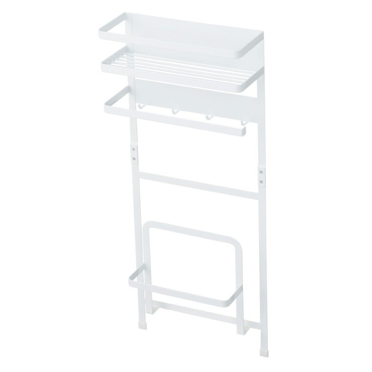 山崎実業 Yamazaki 洗濯機横マグネット収納ラック tower タワー WH_033077【送料無料】 / おしゃれ ホワイト 白 ランドリーラック 洗濯機 磁石 脱衣所 バスマット お風呂スリッパ 収納 収納棚 新生活 ギフト /