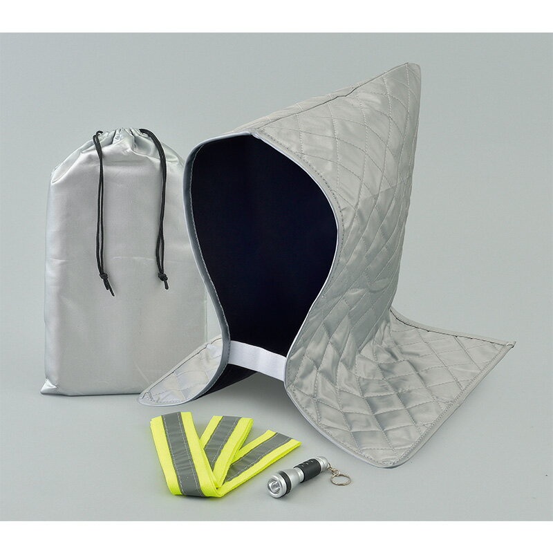 簡易頭巾3点セット 1個 36680 【送料無料】 / 防災 災害 防災グッズ 防災セット /