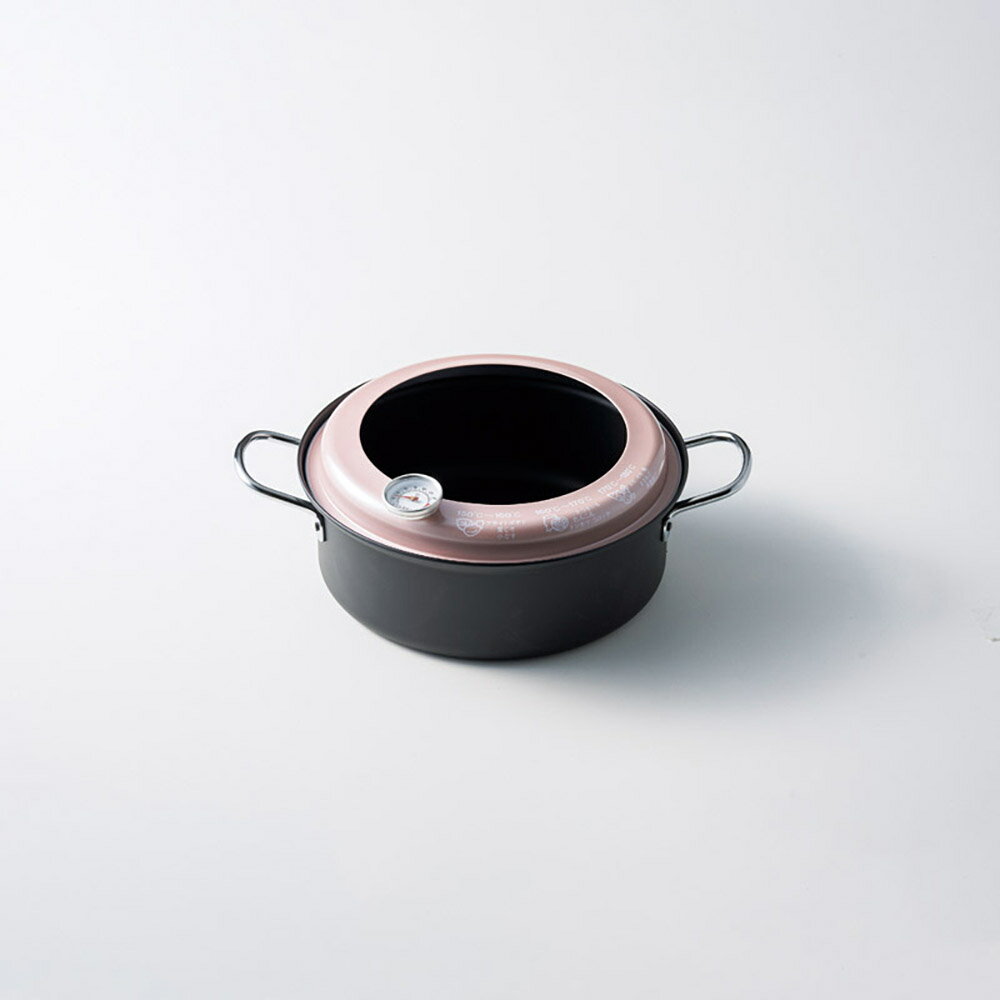 ラテラッテ IH対応温度計付天ぷら鍋22cm LA-22T K604-04114 鍋 調理器具【送料無料】