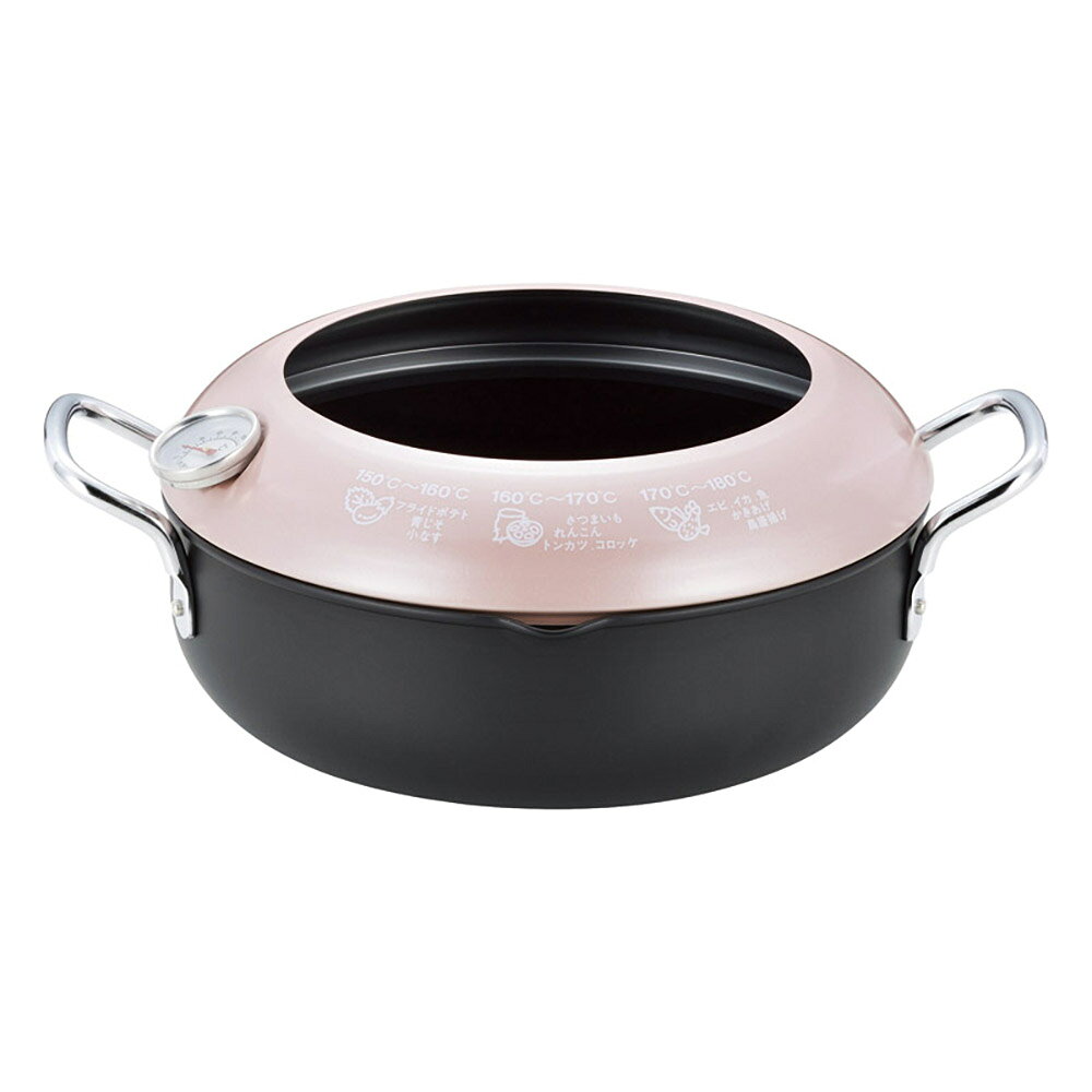 Ih Incompatible - ラテラッテ IH対応温度計付天ぷら鍋24cm LA-24T K605-04320 鍋 調理器具【送料無料】