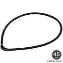 RAKUWA磁気チタンネックレスS-2 ブラック×ブラック45cm 0215TG677052 4018-077 磁気アクセサリー【送料無料】(4)