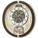 セイコー 電波からくり掛時計 RE579B 4045-062 掛け時計【送料無料】