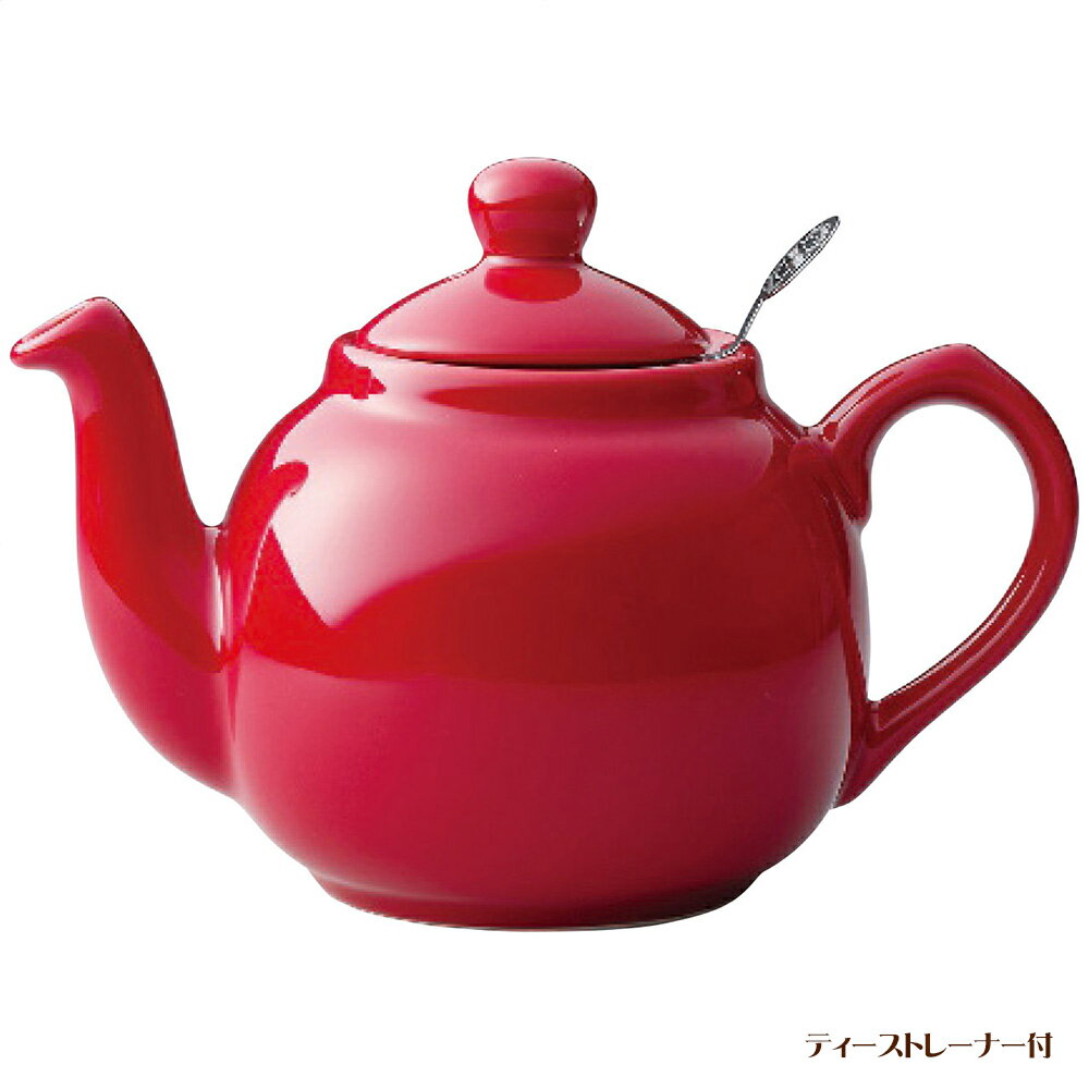 ロンドンポタリー ファームハウス ティーポット 2cup レッド 580061 レット゛ 4107-040 S00588【送料無料】