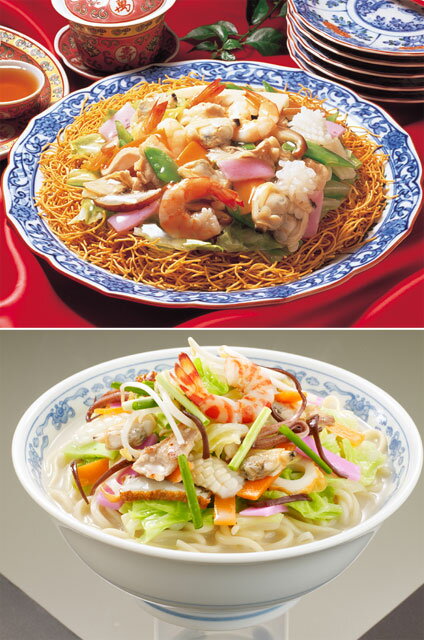 【送料無料】長崎ちゃんぽん 長崎ちゃんぽん・皿うどん詰め合せ (各6食入) T30 常温 /お取り寄せ 通販 お土産 お祝い プレゼント ギフト おすすめ /
