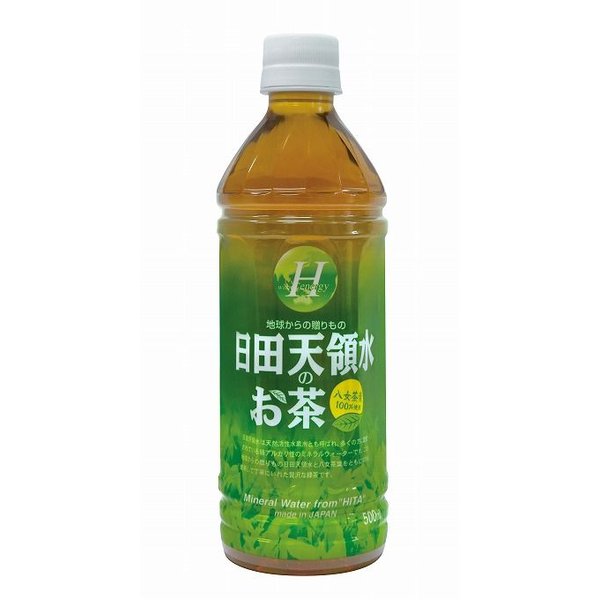 楽天わが街とくさん店【大分県名産品】日田天領水のお茶（緑茶） 500ml×24本【送料無料】 / 八女茶 天然活性水素水 お取り寄せ 通販 プレゼント /