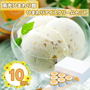 アイス ギフト 佐用町 南光ひまわり館 「ひまわりアイスクリームセット 130ml×10個」【送料無料】 / 詰め合わせ あいす スイーツ 洋菓子 お菓子 お取り寄せ 通販 プレゼント ギフト おすすめ /