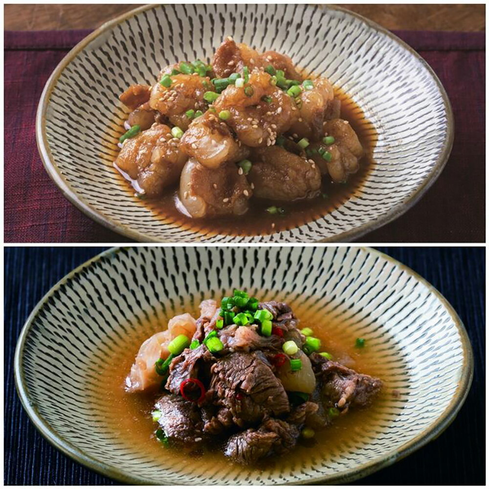 豊後・米仕上牛 牛ホルモン炒め・牛すじ煮込み【送料無料】【お届け不可地域:北海道・沖縄・離島】/ お取り寄せ 通販 プレゼント ギフト おすすめ /