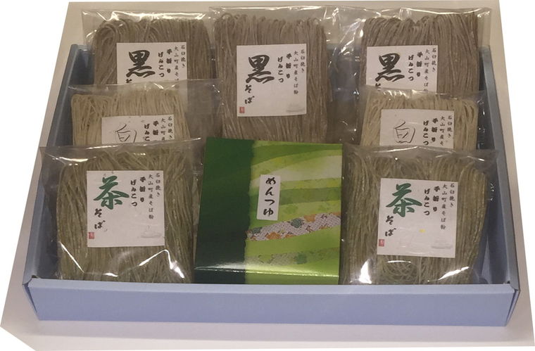 大山山麓そば3種そば祭り　(かんめん）【送料無料】 / そば 蕎麦 乾麺 お取り寄せ 通販 プレゼン ...