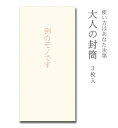 面白 ポチ袋 大人の封筒　例のモノです　3枚入【ぽち袋 ポチ袋 大 折らずに】【お年玉 お年玉袋 正月】