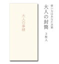 面白 ポチ袋 大人の封筒　大人の事情　3枚入【ぽち袋 ポチ袋 大 折らずに お年玉 お年玉袋 正月】