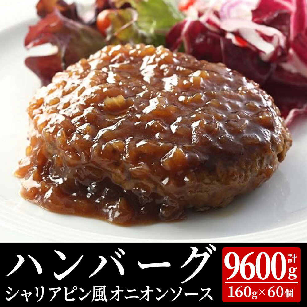 ハンバーグ シャリアピン風オニオンソース 160g×60個 温めるだけ レトルト 冷凍 まろやかソースのハンバーグ オニオン ヤヨイサンフーズ 大容量 業務用 お得 お得セット お得パック お買い得 まとめ買い ハンバーグ ハンバーグソース お惣菜 惣菜 時短 主婦応援