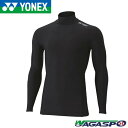 【ヨネックス YONEX】STB フィットネスモデル ハイネック 長袖シャツ リラックス アンダーウェア STBF1015 ブラック 007 着圧 S M L