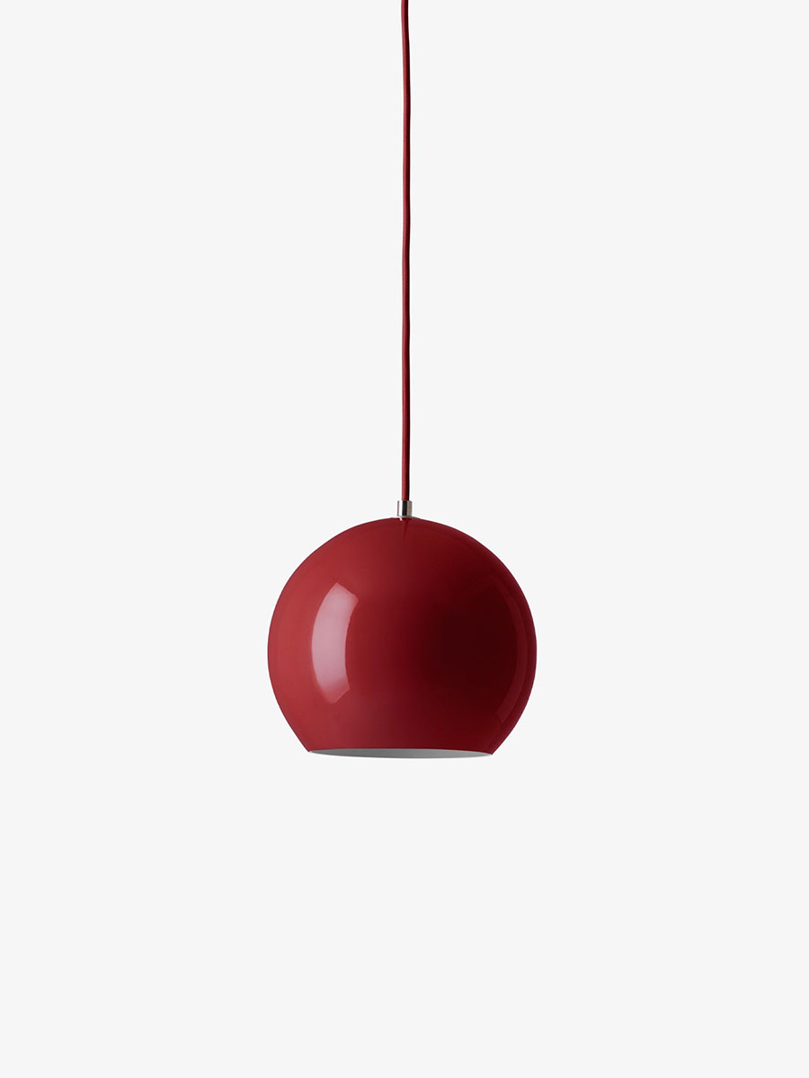 Vaulted Ceiling - ＆トラディション　アンドトラディション　ペンダントライト　ペンダント照明　引掛シーリング　LEDランプ別売(E26)　バーミリオンレッド　TOPAN PENDANT VP6 (VERMILION RED)