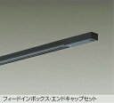 DAIKO エンドキャップ1個付ダクトレール1.5m 黒 DP-02915K