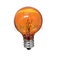 アサヒ ミニボールランプ G30カラー 5W E12口金 透明オレンジ（橙色） G30 E12 110V-5W(COR)
