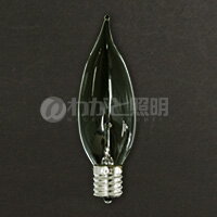 アサヒ　曲がりシャンデリア電球　E17口金　クリヤー　25W　C32 E17 100/110V-25W(C) 曲がり