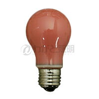 アサヒ　一般球カラー　セラミック（色電球）　PS55　40W　E26口金　レッド（赤色）　PS55 E26 110V-40..