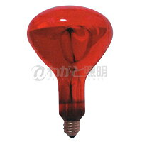 アサヒ　赤外線医療用電球　E26口金　100/110V用　セレン赤　250W　IR100/110V250W R127 SP E26(R)