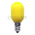 アサヒ　ナツメ球　T20カラー　5W　E12口金　イエロー（黄色）　セラミック塗装　ナツメ T20 E12 110V-5W(Y)