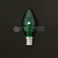 アサヒ　点滅球　C7　8W　E12口金　グリーン（緑色）　点滅球 C7 E12 100V-8W(G)