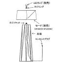 ENDO LEDAbita フロアースタンド 灯体のみ 白熱球50W形×1相当 XRF3064B (ランプ・セード別売)(3)