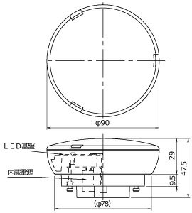ENDO��LEDZ���ѡ�LED���ץǥ�����100��Ķ�����۸����ŵ忧�����ס�3000K��RAD847F