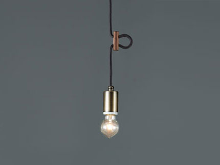 後藤照明　レトロ照明　引掛シーリング式ペンダント　浪漫灯40WBR　コード長さ約70．0cm　真鍮ブロンズ鍍金　口金E26　40W浪漫球付　GLF-3218-70 ※受注生産品