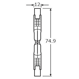 OSRAM　両口金形ハロゲンランプ　HALOLINE PRO（ハロラインプロ）　クリア　R7s口...