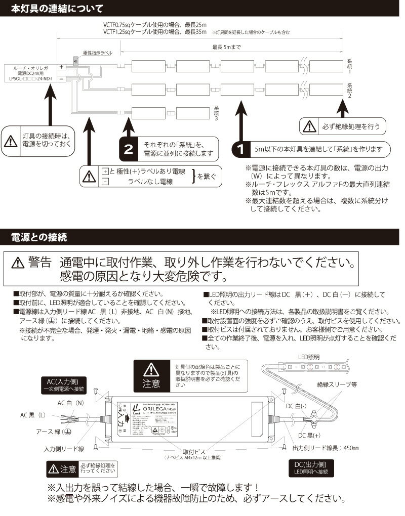 ルーチ　LEDテープライト　ルーチ・フレックスアルファF　特注品　10mmピッチ　DC2...