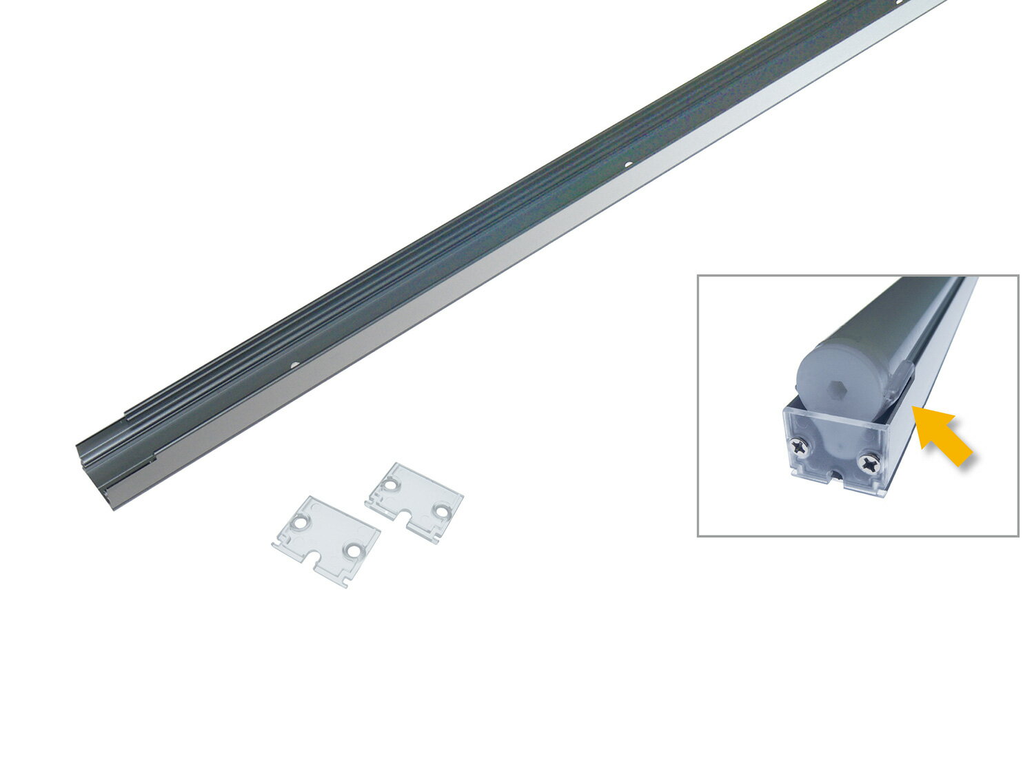 ルーチ　エフロ用アルミレール　584mm　（器具と同時購入のみ）　LRO-RL0584-AL