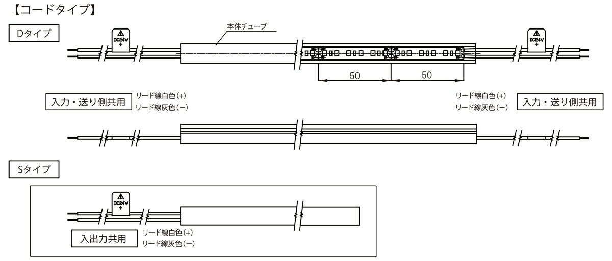 TES LIGHTING フレキシブル照明 Qoonela ミルキー Black(クーネラミルキーブラック) TQMBシリーズ コードタイプ 全長:3010mm 3500K 温白色 両側コードタイプ TQMB-3010-35-D ※受注生産品