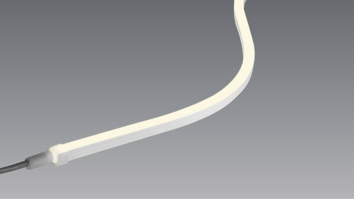 メーカー： TES LIGHTING / テスライティング シリーズ名：屋外屋内兼用HighQoonela MT TQMTHDシリーズ 入力電圧：DC24V 重量：0.20kg 演色性：Ra80以上 本体：シリコン ※以下のオプション品は別途必要です。 ≪直流電源装置≫ Aタイプ調光用/Bタイプ調光用 ※適合する直流電源装置をお選びください。 ≪適合調光器≫ TES LIGHTNG：TLC-0006(Aタイプ調光用)/TLC-0007(Bタイプ調光用)/TLC-0007B(Bタイプ調光用) ≪オプションパーツ≫ PWM調光ドライバーPWM信号増幅器アルミレール固定用樹脂レールエンドキャップ曲げレール 両面テープクリップ ※LEDにはバラツキがあるため、発光色、明るさが異なる場合があります。 ※1回路での、トランスからLED端末までの最大延長は、合計LED本体長さは最大5m以内としてください。 また、最大送りリード線長さについても、最大5m以内まででお願いします。 ※条件により、実際のカラーと異なって見えることがあります。 ※受注生産品のため、ご注文後1〜2週間ほどお時間をいただきます。 ※受注生産品のため、ご注文後の返品・交換・キャンセルは出来ませんのでご了承ください。 関連キーワード LED間接照明 照明器具 間接光 建築化照明 LED ライト お店用 店舗用 店舗照明 住宅用 ショールーム照明 ディスプレイ照明 調光 コーブ照明 コーニス照明 スリット照明 什器用 フットライト■特徴 屋外軒下と屋内、両方で使用可能な水平曲げタイプ。 35℃以下の場所なら温浴施設での使用も可能。 スタンダードモデルの1.5倍超の照度。（671lm/m） こちらは水平曲げ(横曲げ)タイプの商品です。 100サイズのラインナップ。 50mm単位でオーダー可能です。 最長5,014mm。 最小曲半径 R50mmです。 ※1回路での、トランスからLED端末までの最大延長は、合計LED本体長さは最大5m以内としてください。 また、最大送りリード線長さについても、最大5m以内まででお願いします。 ※この商品は電気工事士による取付工事が必要です。 資格を有しない一般消費者は、取付・取替工事を行うことは法律上できません。 ≪TES LIGHTING　屋外屋内兼用HighQoonela MT TQMTHDシリーズ　コードタイプ≫ TQMTHD-2014 本体全長 端末形状 品番 色温度 2014mm 両側コード TQMTHD-2014-17-D 1700K TQMTHD-2014-19-D 1900K TQMTHD-2014-22-D 2200K TQMTHD-2014-25-D 2500K TQMTHD-2014-27-D 2700K TQMTHD-2014-30-D 3000K TQMTHD-2014-35-D 3500K TQMTHD-2014-40-D 4000K TQMTHD-2014-45-D 4500K TQMTHD-2014-50-D 5000K TQMTHD-2014-57-D 5700K 片側コード・右側入力 TQMTHD-2014-17-SR 1700K TQMTHD-2014-19-SR 1900K TQMTHD-2014-22-SR 2200K TQMTHD-2014-25-SR 2500K TQMTHD-2014-27-SR 2700K TQMTHD-2014-30-SR 3000K TQMTHD-2014-35-SR 3500K TQMTHD-2014-40-SR 4000K TQMTHD-2014-45-SR 4500K TQMTHD-2014-50-SR 5000K TQMTHD-2014-57-SR 5700K 片側コード・左側入力 TQMTHD-2014-17-SL 1700K TQMTHD-2014-19-SL 1900K TQMTHD-2014-22-SL 2200K TQMTHD-2014-25-SL 2500K TQMTHD-2014-27-SL 2700K TQMTHD-2014-30-SL 3000K TQMTHD-2014-35-SL 3500K TQMTHD-2014-40-SL 4000K TQMTHD-2014-45-SL 4500K TQMTHD-2014-50-SL 5000K TQMTHD-2014-57-SL 5700K