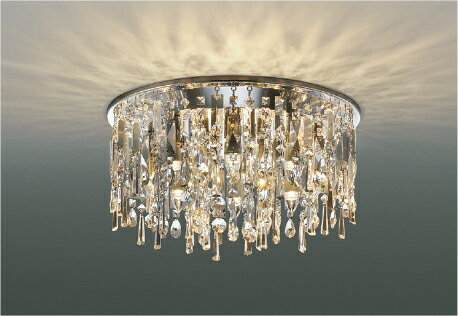 KOIZUMI LEDシャンデリア 簡易取付式 白熱電球60W×8灯相当 (ランプ付) 電球色 2700K AA49335L