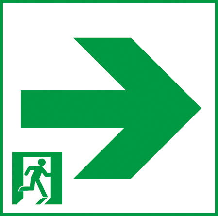 Set - パナソニック　通路誘導灯用　A級片面用　適合表示板　FK04517J