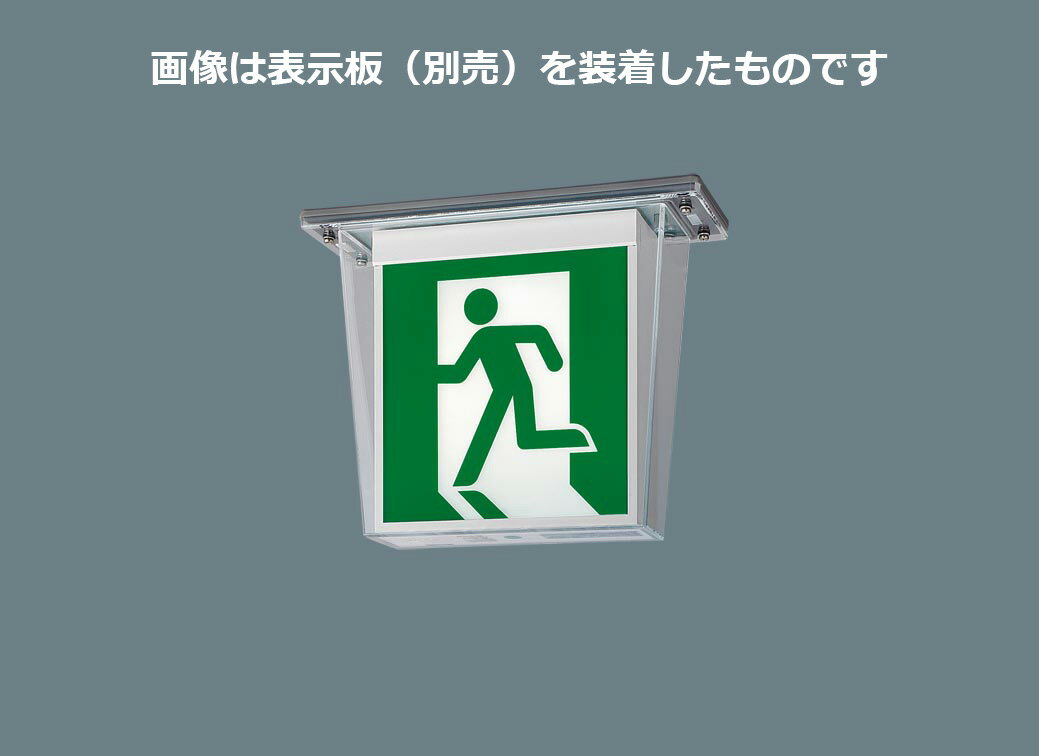 パナソニック　LED誘導灯　一般形　天井直付型　C級　10形　両面型　リモコン自己点検機能付　電池内蔵形　防湿・防雨型（HACCP兼用）　FW11327CLE1（表示板別売）