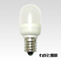 ノア　LED電球　ナツメ球形　15W形相当　0．9W　2700K　電球色　 E12口金　65lm　LED-1262