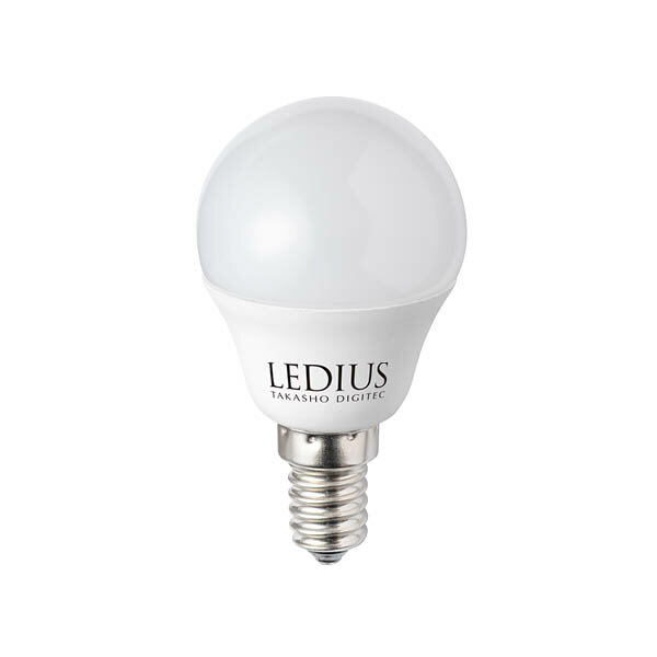 タカショー　LEDIUS（レディアス）　ローボルト用交換電球　ローボルトLED電球7型　クリプトン形　12V／24V対応　ホワイトタイプ　E14口金　3．8W　電球色　415lm　HMB-D44N