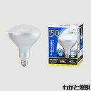 オーム電機 LED電球 レフランプ形 屋外 屋内兼用 防雨タイプ 16．3W レフランプ150形相当（150W形） 昼光色 全光束1804lm 配光角度約130° R120 E26口金 LDR16D-W 9 (06-0794) ≪あす楽対応商品≫