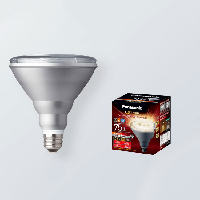 パナソニック　LED電球　ハイビーム電球タイプ　屋内・屋外兼用　明るさ75形相当(75W形相当)　電球色相当　E26口金　4．4W　220lm　LDR4L-W/HB7