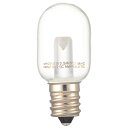 オーム電機 LED電球 ナツメ球 装飾用 0.5W 15lm 電球色相当 T20 E12 透明クリア LDT1L-H-E12 13C (06-4603)